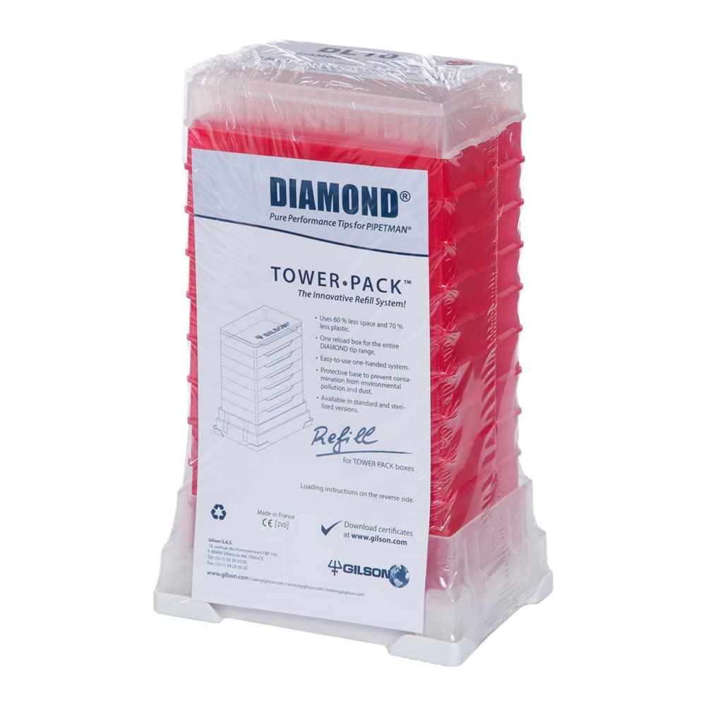 Gilson TowerPack CF-0396 D10 - Puntas para pipeta (extralargas, 10 µl, 960 unidades)