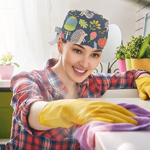 Chapeaux de travail anti-transpiration JDEZ réglables à motif hérisson