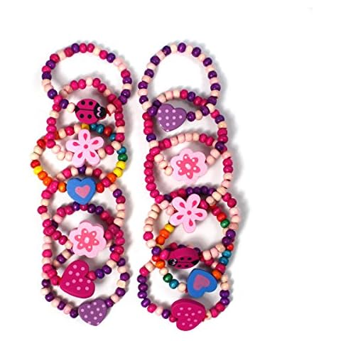Colourful Wooden Bracelets for Girls Cover
