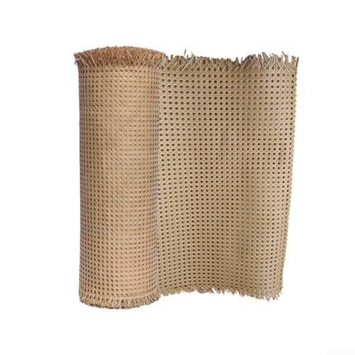 Canne tissée beige en rouleau de rotin pour lampe et tabouret