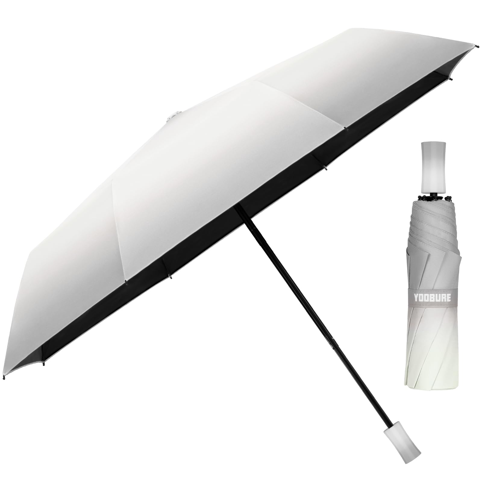 YoobureTravel Umbrella Portable Compact Umbrellas, Pocket Mini for Purse, Umbrellas for UV Sun & Rain Small for Backpack, Umbrella with Case Folding for Kids Women