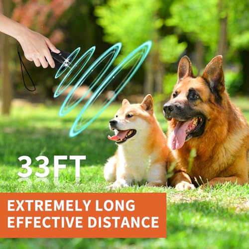 Antibell für Hunde,25 Fuß 3-in-1 Antibell Ultraschall Gerät,2 Modi Mini-antibell Halsband für drinnen und draußen, wasserdicht Anti Bell Gerät Hunde,Geeignet für kleine, mittelgroße und große Hunde.
