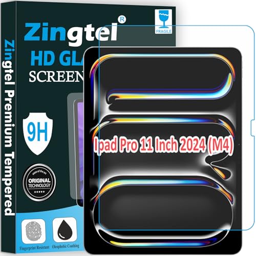 Image of Screen Guard Designed For iPad Pro 11 Inch 2024 M4 (5th Generation) Nano Fiber Tempered Glass Screen Protector Flexible, HammerProof & Shatterproof
