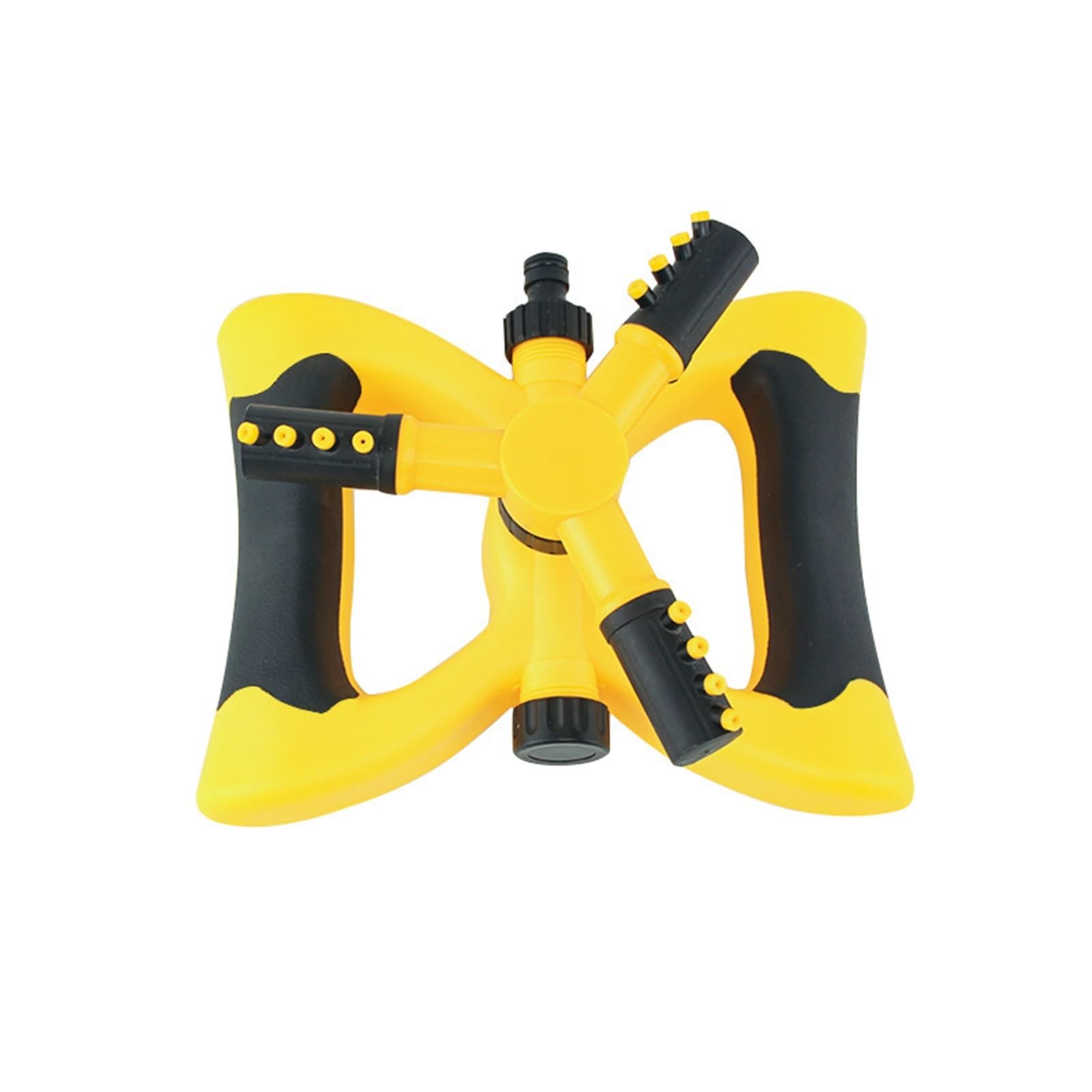 Arroseur rotatif automatique 360° pour arrosage des plantes de jardin jaune