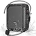 SHIDU Bluetooth Voice Amplifier, Personal Voice Amplifier 18W with Wired Microphone Headset Portable Waterproof Bluetooth Speaker Rechargeable PA System Power Bank for Outdoors,Teachers,Shower,Beach