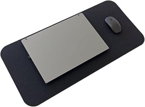 Keçe Masa Üstü Mouse Pad ve Bilgisayar Düzenleyici 70x32 cm – Antibakteriyel Mat, Doğal Keçe Mat, Masa Koruyucu Altlık, Ofis ve Ev için Minimalist Tasarım (siyah)