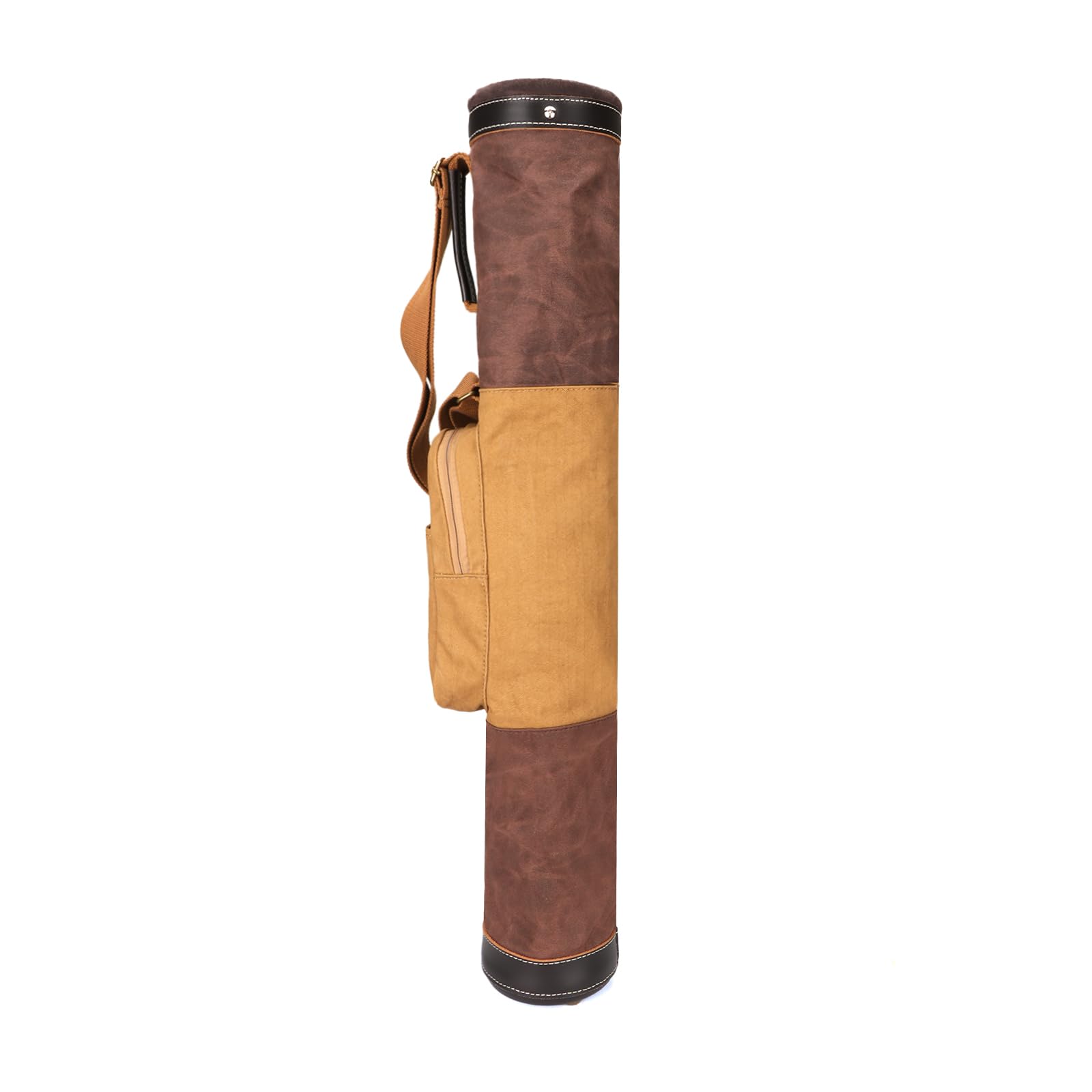 Tourbon - Borsa da golf vintage, in tela e pelle, con tracolla, per uomo e donna