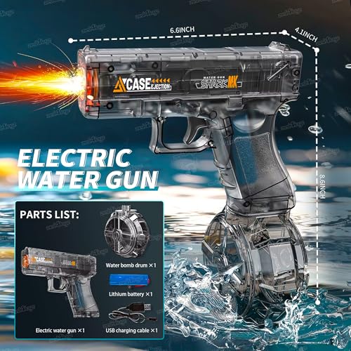 Image of Zest 4 Toyz Holi Pichkari Water Gun for Kids Rechargeable Electric Water Gun Long Range High Pressure Spray Holi Watergun for Boys & Girls - Black