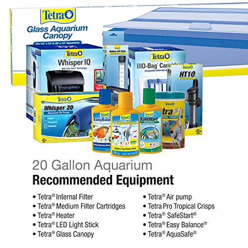 Tetra Glass Aquarium 20 Gallons, Rectangular Fish Tank #TOP5