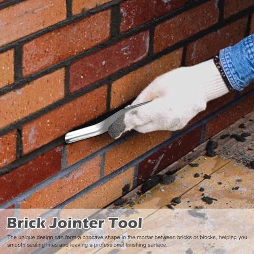2pcs Brick Jointer Tool, 1/2 inch x 5/8 inch Double End Mortar Finishing Tool for Builders and Bricklayers - Image 4