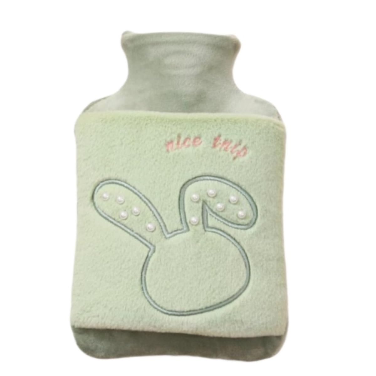 Bolsa Agua Caliente Botella De Agua Caliente Invierno Engrosada La Cintura Calentadora Mano Térmica(Grün,30x20cm)