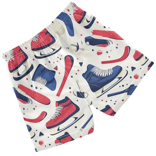 Pigsaly Boys Swim Trunks Hockey Polka Dots Boys Board Shorts Swimsuit Swimwear Summer Bathing Suit 4T2