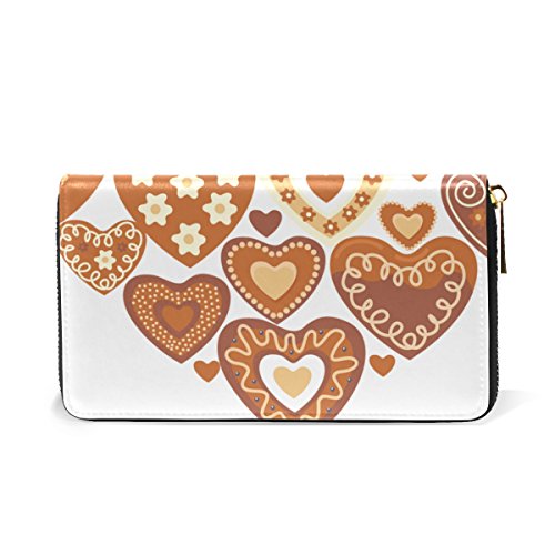 U LIFE Valentines Day Candy Chocolate Heart Love You Happy Birthday Wallets Purse Cash Card Holder Case Leather - Image 3