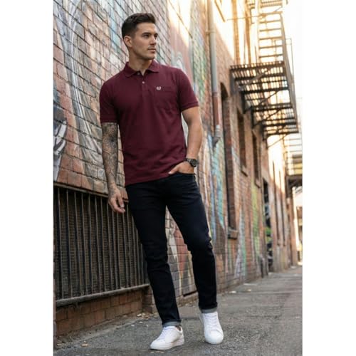 Image of SIDE UP Polo T Shirt for Man with Pocket, Polo T Shirts for Men, Summer Shirt with Collar, Half Sleeve, Cotton Blend, Light Weight, Comfotable Fit (Pack of 1) M to 3XL