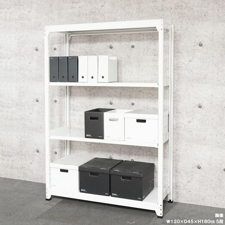 Amazon.co.jp: スチールラックのキタジマ 軽量 軽中量棚150kg 単体 幅