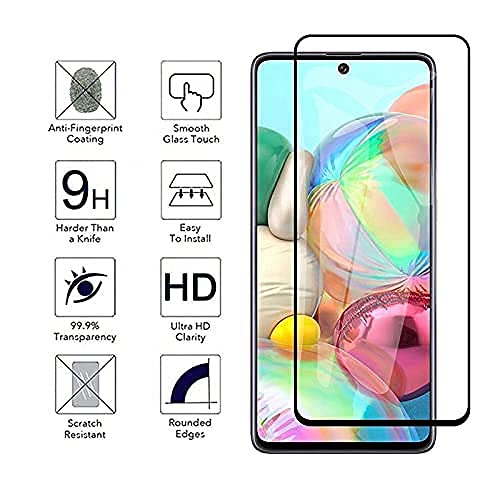 Image of Screen Protector for Motorola Moto Edge 20 Fusion 5G Black Tempered Glass Edge-to-Edge 6D Screen Guard With Installation Kit