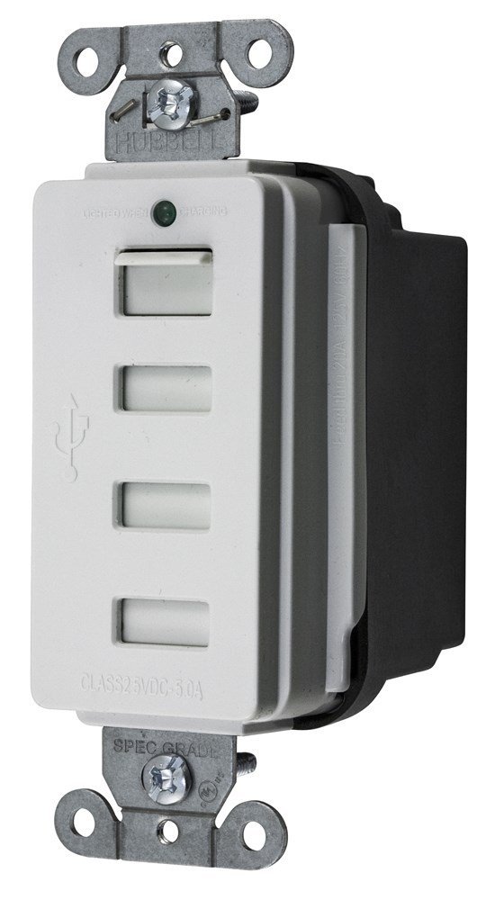 Hubbell USB4W Straight Blade Devices
