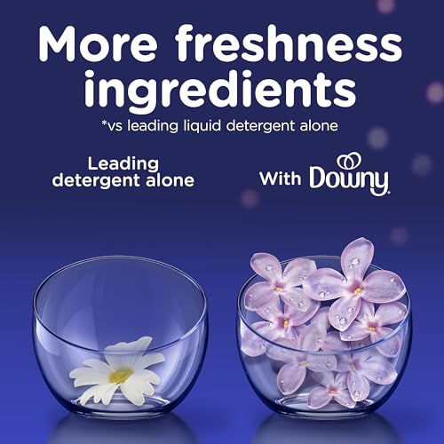 Image of Downy Ultra Soft Fabric Softener Liquid, Calm, Lavender and Vanilla Bean, 56 fl oz, 83 Loads