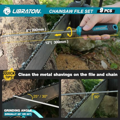 LIBRATON Chainsaw File Complete Set