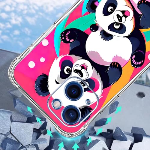 Coque pour iPhone 15 panda rose pour protéger votre mobile