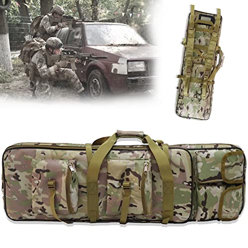 BomDog Funda Táctica Doble para Rifle,Bolsa Acolchada para Rifle Mochila Paraa Integrada/Cp/120Cm