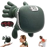 Siaasoo - Massaggiatore cervicale, massaggiatore per spalle, cuscino cervicale rilassante, massaggiatore Shiatsu schiena e collo, cuscino elettrico per massaggio impastante, regolazione a 3 velocità