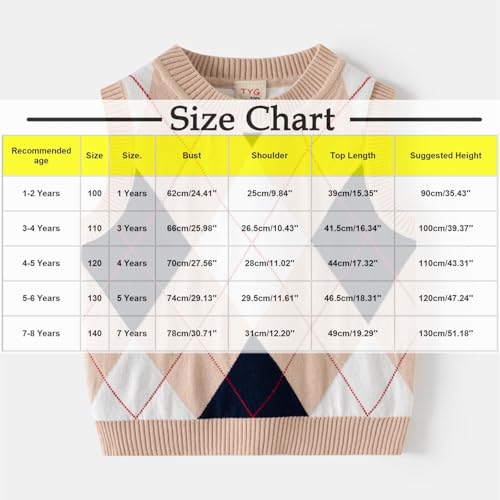 Girls Boys Argyle Sweater Vest Knit Cute Preppy Style Crew Neck Waistcoat Pullover Sleeveless Sweaters for 1-8 Years3