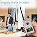 JMDHKK K18+ Hidden Camera Detector, Spy Camera Finder, Bug Detector, Magnetic Field Detector, Listening Device Detector – Privacy Protection Tool for Home, Office, Hotel, and Travel Security(Silver)