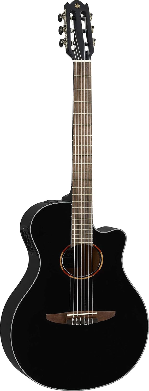 Yamaha NTX1 BL Cutaway Acoustic-Electric Nylon-String Classical Guitar, Black