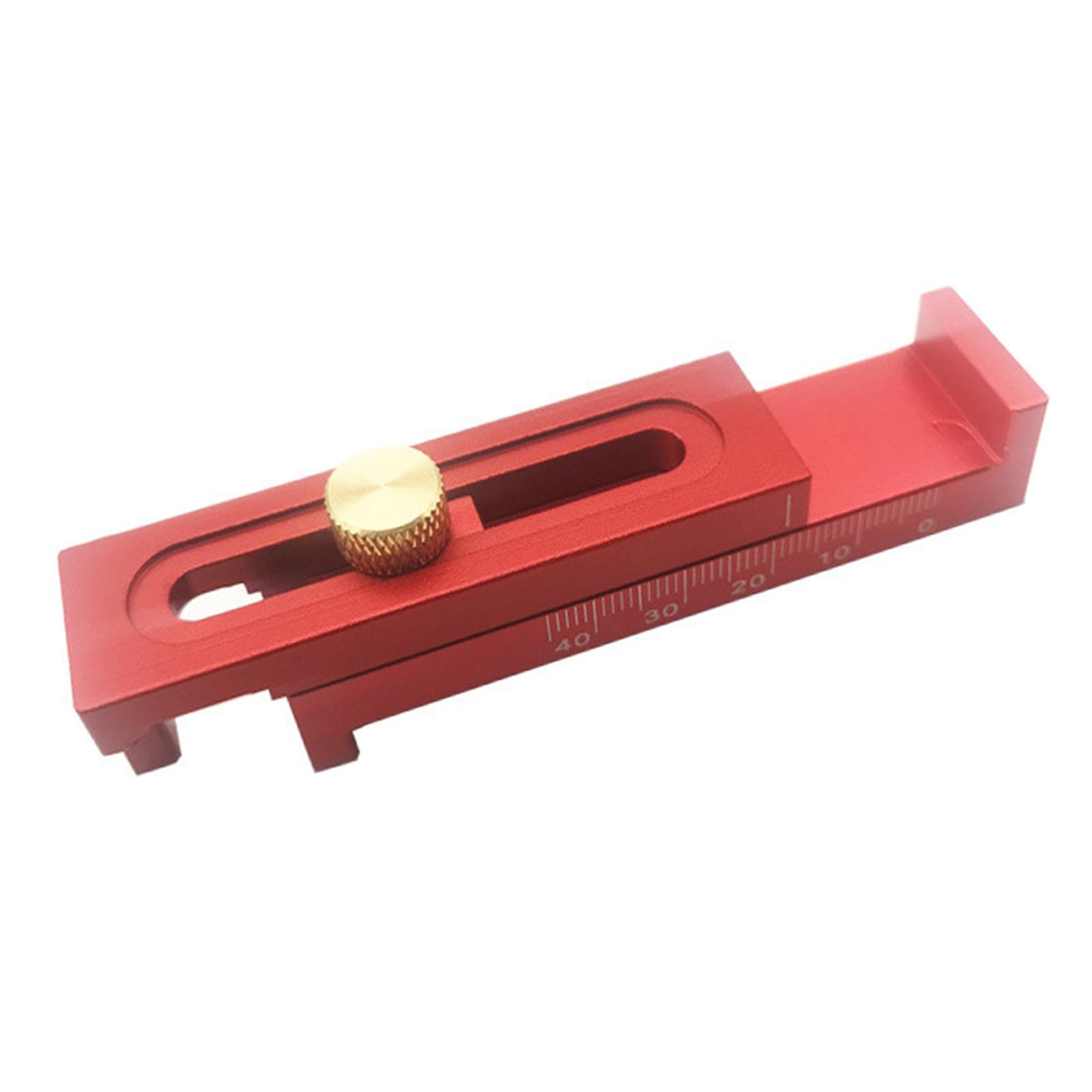 Pffiocix Table Sewing Gap Gauge Woodworking Gap Gauge Aluminum Brass Marking Depth Measurement Ruler Woodworking Line Ruler Furniture Making