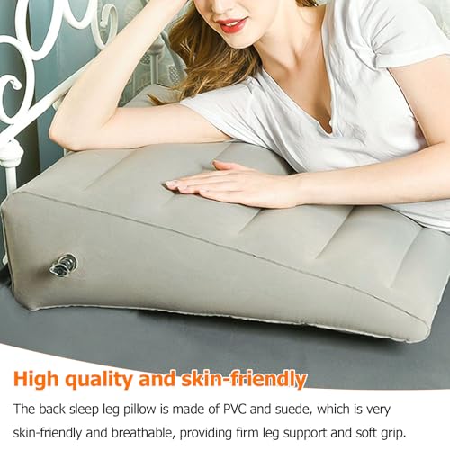 Aromaticaerope Beinkissen Hochlagerung, PVC Material, Aufblasbares Leg Pillow, mit Aufbewahrungstasche und Luftpumpe, für Förderung des Schlafes und zur Verbesserung der Durchblutung