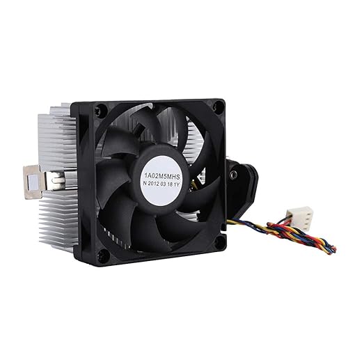 Miniatura 8 de Ventilador de refrigeración de CPU, rodamiento hidráulico de 12 V, 2200 RPM, ventilador silencioso de alta velocidad, disipador de calor extruido de