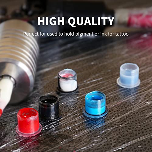 100Pcs Tattoo Ink Caps With Base 11 * 10Mm For Makeup Pigment Clear Container Cup Moricher Tattoo Accessory #TOP2