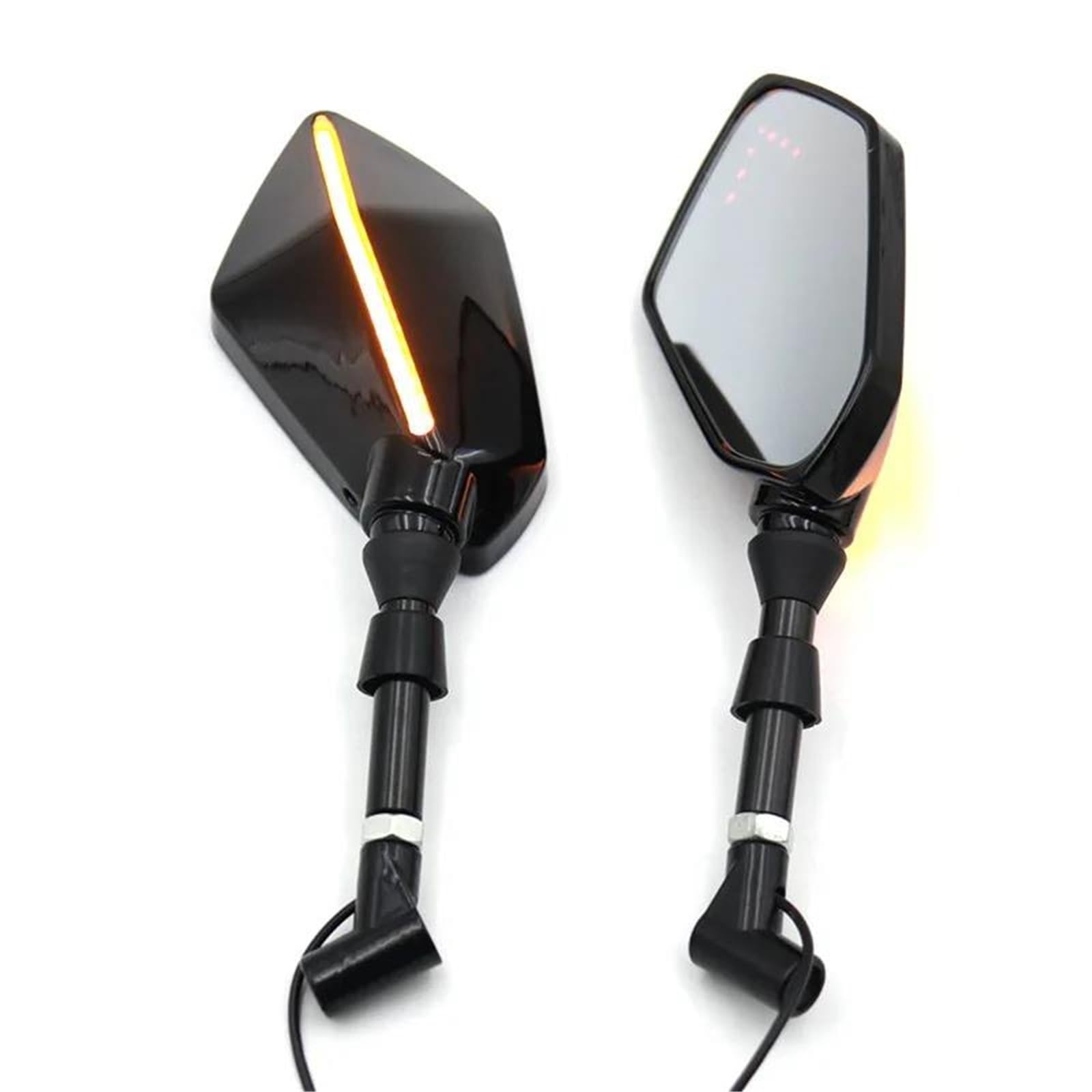 Luz de retrovisor moto universal 8mm y 10mm que evita los puntos ciegos en SV650S y Bandit
