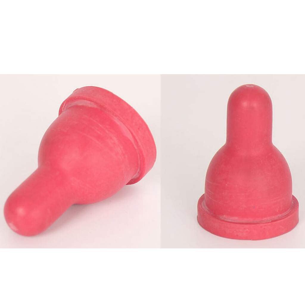 Milageto 2X Bouteille de Lait de Chèvre en Caoutchouc Alimentation Tétine Pression Veau Lait Mamelon de Bouteille