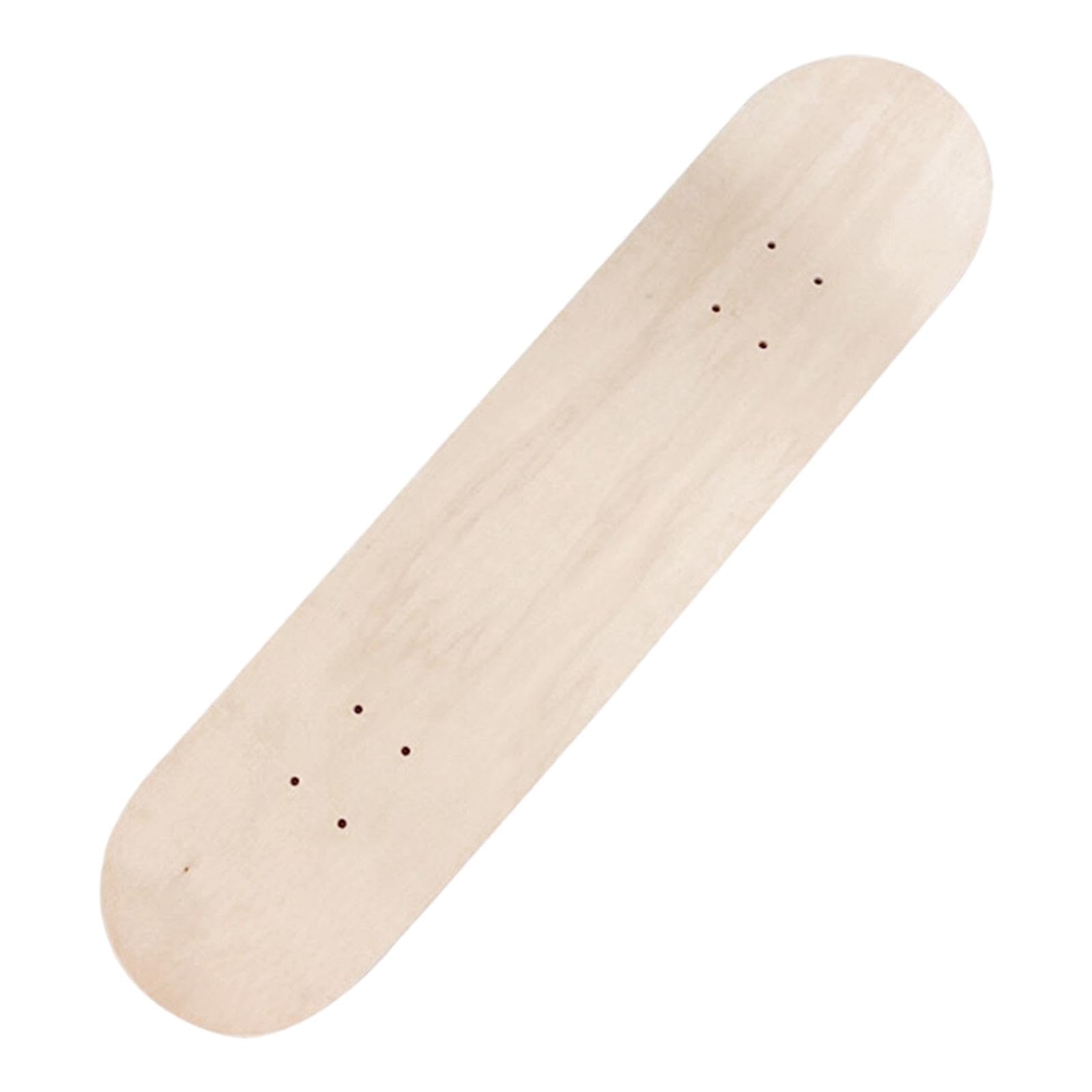 predolo Holz-Skateboard-Deck, Kunst-Malbrett, leeres Longboard-Deck, Kinder-DIY-Skateboard für Kinder