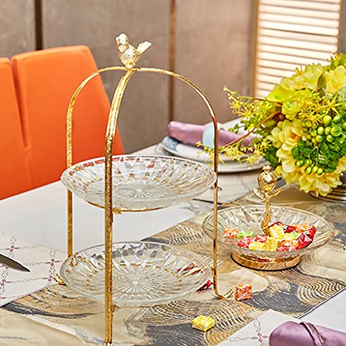 Stand de dessert de verre réutilisable et stable pour buffet de fête - 4