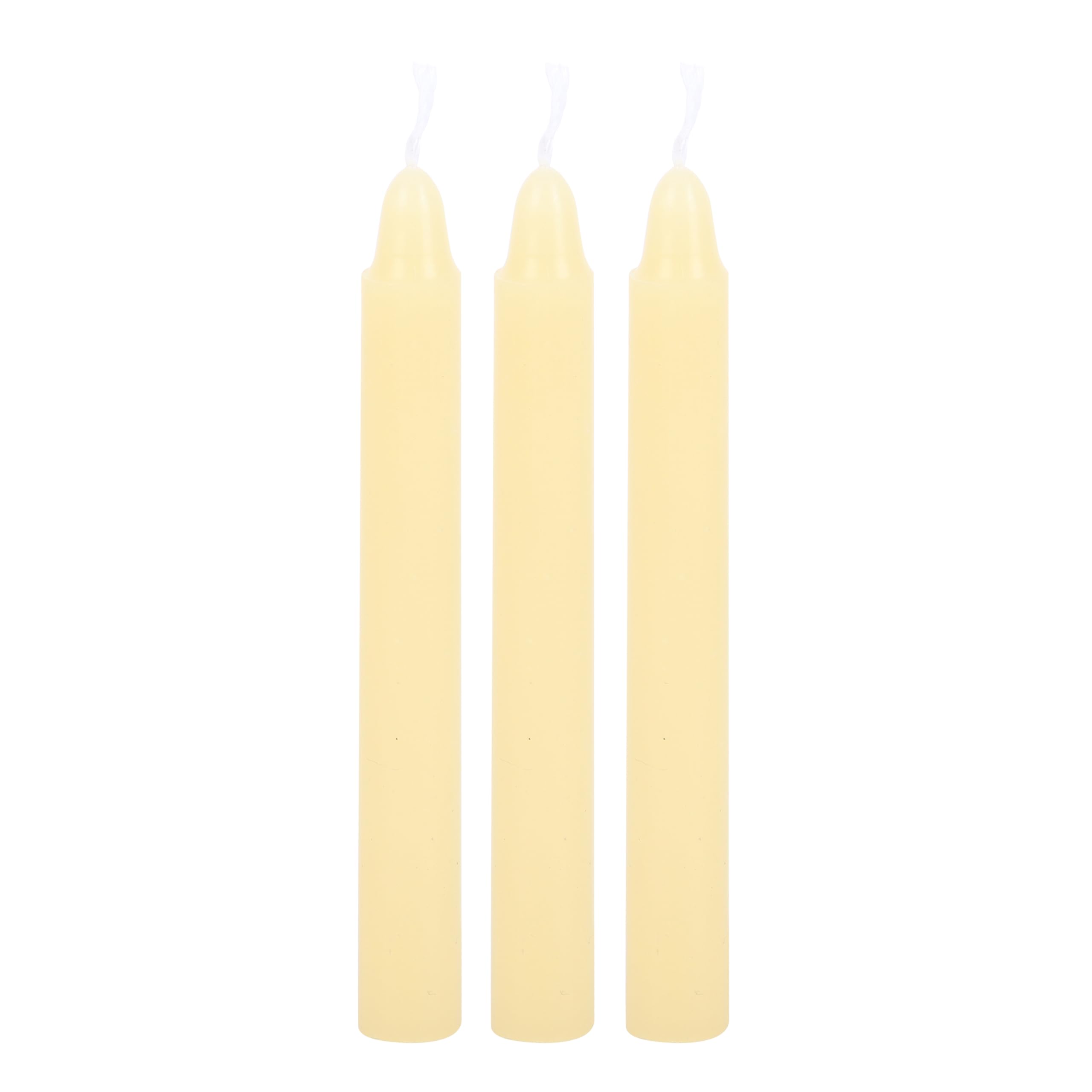 Juego de 12 velas amarillas de hechizo, velas rituales para felicidad, positividad y magia de hierbas, suministros mágicos de velas algo diferente