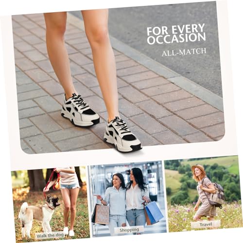 40 Size Women's Tennis Shoes Leather Material Athletic Casual Sneakers4