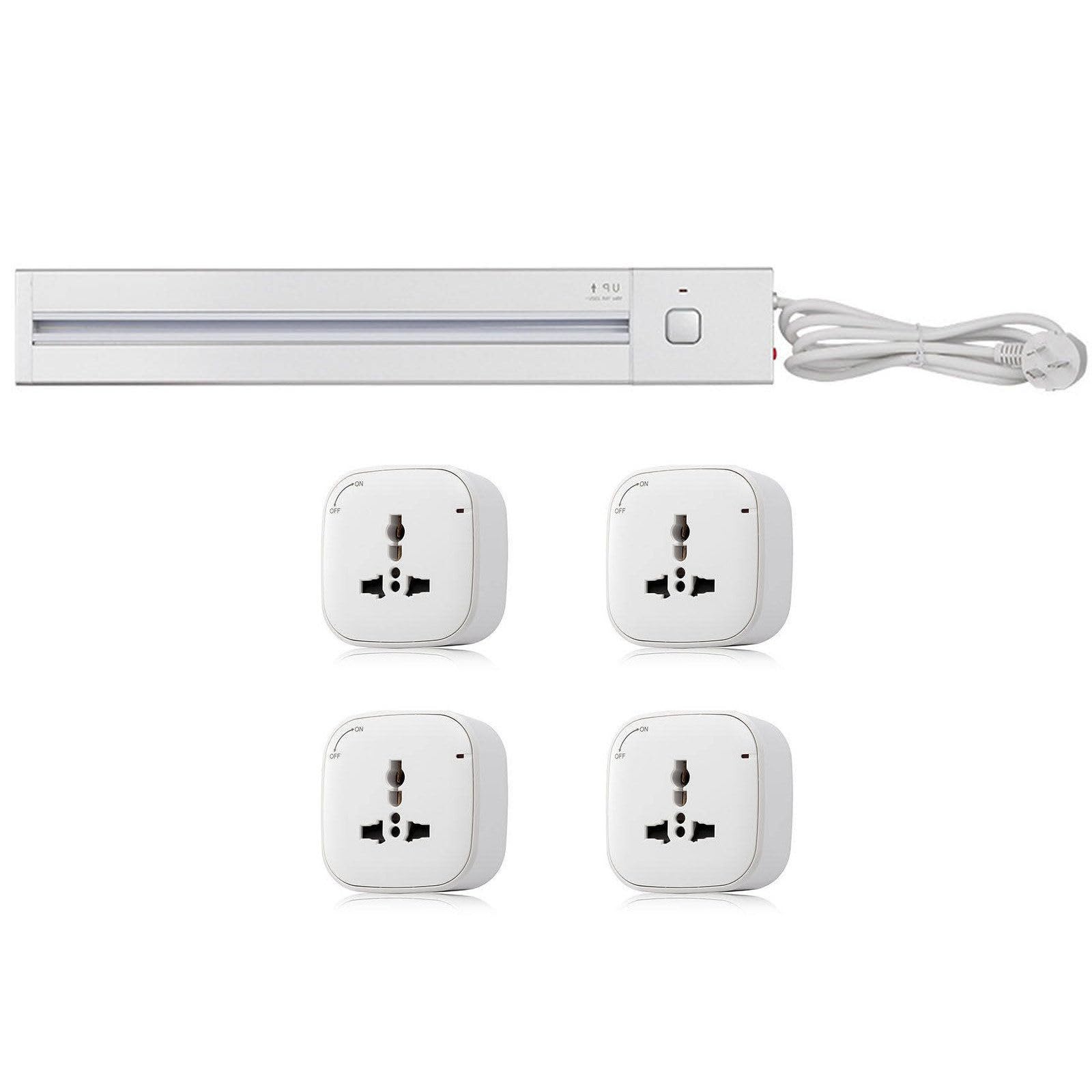 Listwy zasilające Wyjmowana wtyczka do domowego biura z gniazdem wtykowym, odpowiednia kuchni/sali konferencyjnej/biurka(White,60cm)