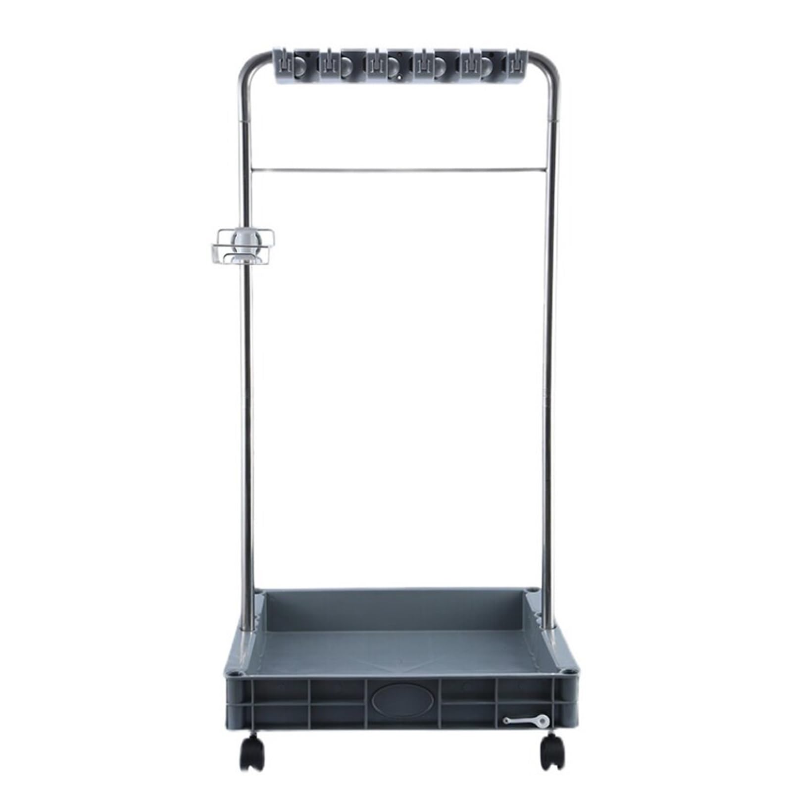Fregona Estante De Drenaje,Colgador Para Fregonas Y Carro De Limpieza,carro De Limpieza Profesional,Colgador De Escobas Para Fregona Y Holder Broom,para Restaurante,Garaje(60x48x115cm(24x19x45in))