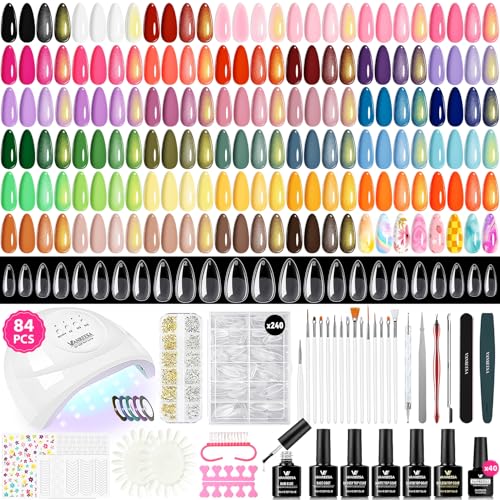 VANREESA 84 Pcs Gel Nail Polish Kit