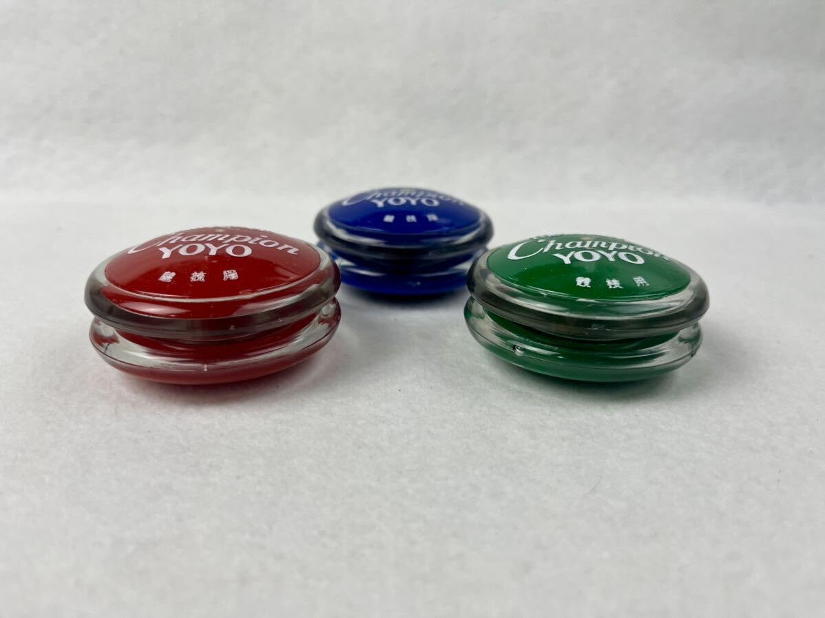 Amazon.co.jp: 昭和 レトロ チャンピオン ヨーヨー 3個セット 当時物