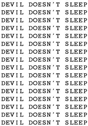 Waterproof Temporary Fake Tattoo Stickers Black Devil Doesn T Sleep English Letters Cool Design Body Art Make Up Tools Sf3341 Amazon Co Uk Beauty