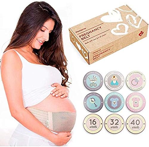 MATTERNA Pregnancy Belt, Maternity Belly Support Band, Breathable Pelvic & Back Support Brace