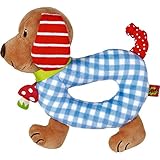 Sie gibt sanfte, fröhliche Geräusche von sich und erfreut die Kleinen. Die Minirassel ist auch ideal als kleines Mitbringsel oder wunderbares Geschenk zur Geburt oder Taufe geeignet.