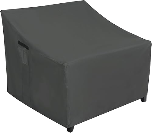 ABCCANOPY Funda para silla de patio, apilable, impermeable, para exteriores, duradera, resistente a los rayos UV, de poliéster, funda para muebles
