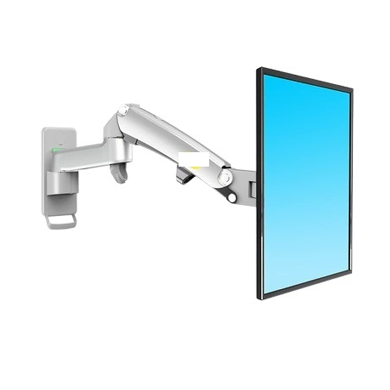 F300 Full Motion Uchwyt ścienny do monitora ze sprężyną gazową, 43.2 cm-89.9 cm dla telewizorów i monitorów LCD 3-12 kg/2-10 kg, regulowany aluminiowy uchwyt do telewizora, nowe srebrne wykończenie