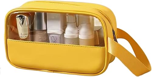 Miniatura 6 de HUTUYIYI Neceser para mujer, PVC transparente y empalme de poliuretano, impermeable, bolsa de cosméticos de maquillaje, aprobada por la TSA,
