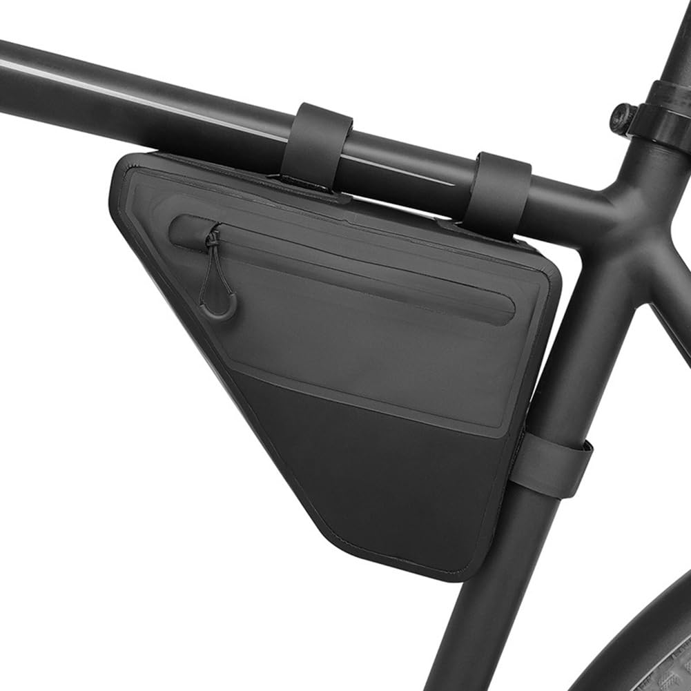 Torba trójkątna na rower, Wodoodporna torba na rower szosowy, trójkątna torba górna rurka, trójkątny rower rowerowy przednia rurka na ramę etui torba podsiodłowa